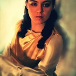 Actress Maria Solovyova in the role of Madonna Laura